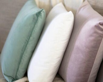 Sage Green Velvet Accent Pillow Covers