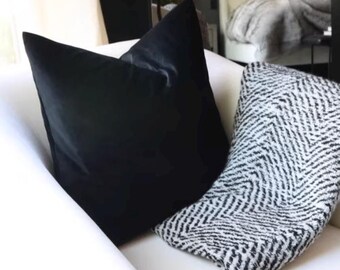 Black Velvet Throw Pillow Covers