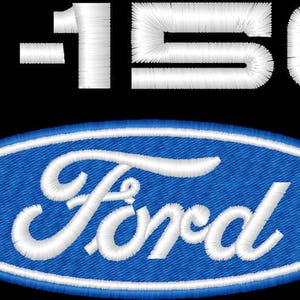 F150 FORD Embroidery File - 4.5&quot; wide - DST