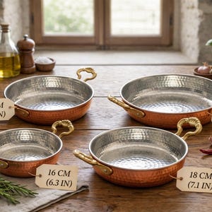 Sartén de cobre Maras hecha a mano, resistente a altas temperaturas, utensilios de cocina tradicionales martillados, secreto de sabor duradero imagen 2