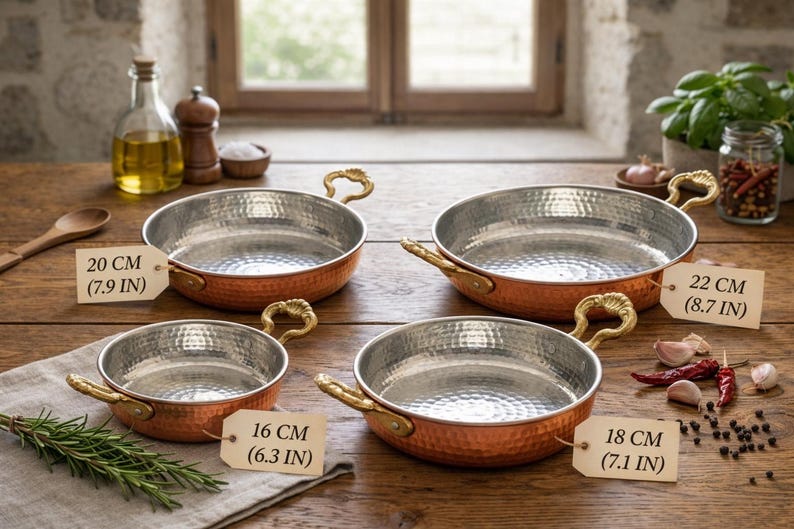 Sartén de cobre Maras hecha a mano, resistente a altas temperaturas, utensilios de cocina tradicionales martillados, secreto de sabor duradero imagen 2