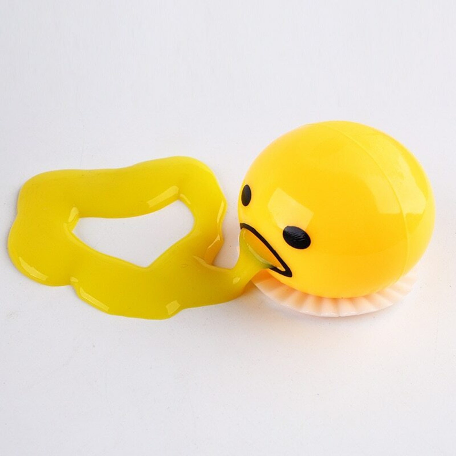 Squishy Ooze Puking Vomit Stress Ball Egg Yolk W/ Yellow Slime Etsy