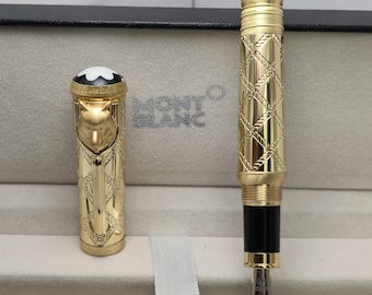 Luxury Smooth Montblanc Writers Edition Rudyard Kipling Limited Edition Fountain Pen (Empty INK)