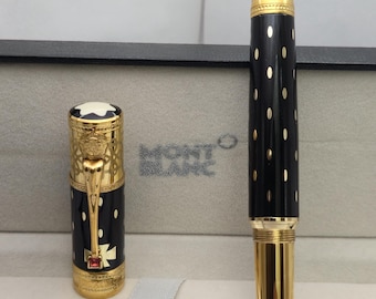 Luxury Smooth Montblanc Great Characters Queen Elizabeth Limited Edition Fountain Pen (Empty INK)