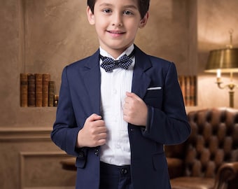 Boys Formal Suit Set 2in1 Grey Blazer Vest Wedding Page Boy Outfit
