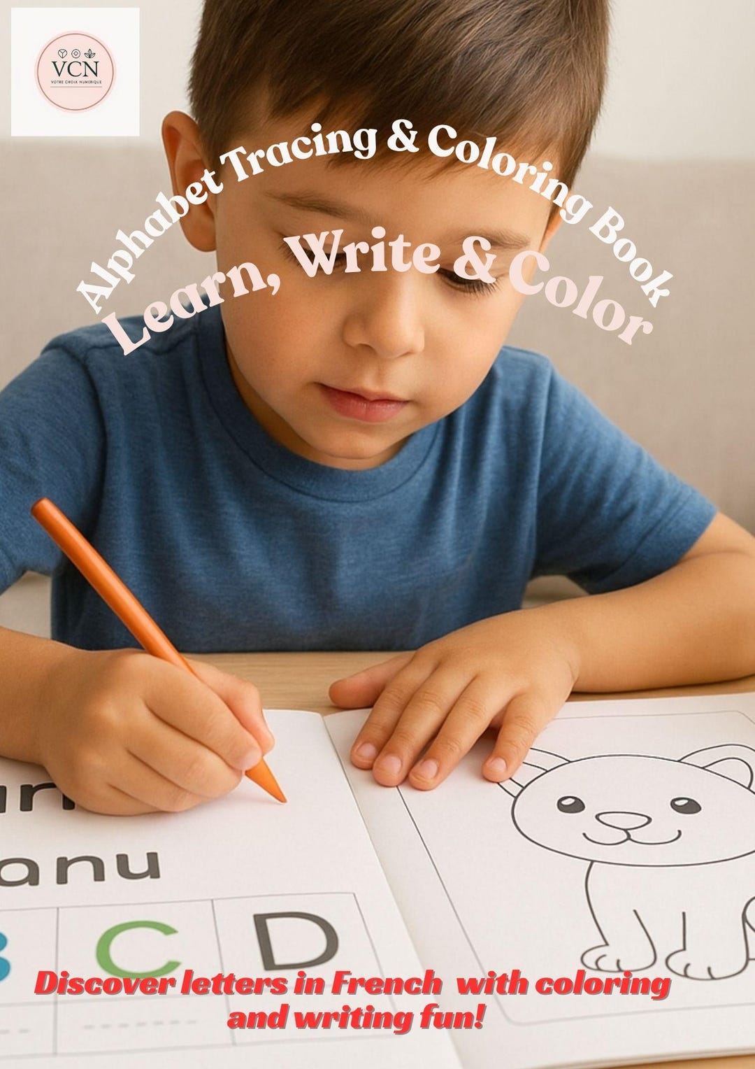 Alphabet Tracing - Coloring Book – Learn, Write - Color | French ...