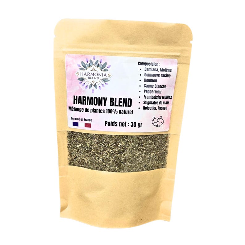 Natural Herbal Blend Without Nicotine | Floral and Fruity Flavor | Alternative to Tobacco | Harmony image 1