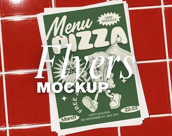 Flyer Mockup Canva Editable A4 Flyer Mockup Poster Mockup Printable Flyer Mockup Menu Mockup Marketing Mockup High Resolution JPG