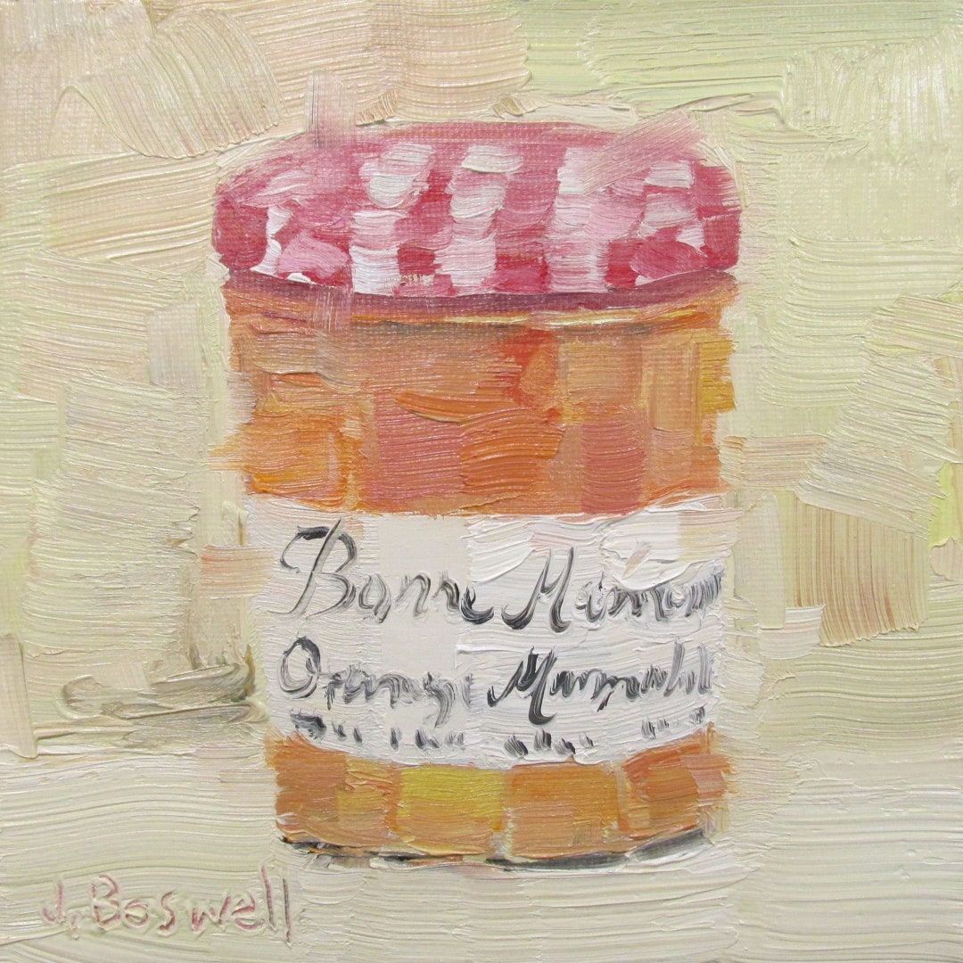 Jennifer Boswell 12x12 Orange Jam Signed Canvas Print From Etsy
