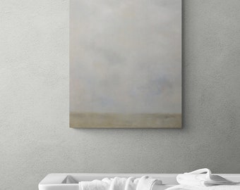 Jennifer Boswell Santa Barbara Artist Canvas Print 20x30 Morning Mist Abstract Expressionist Landscape Cloudscape