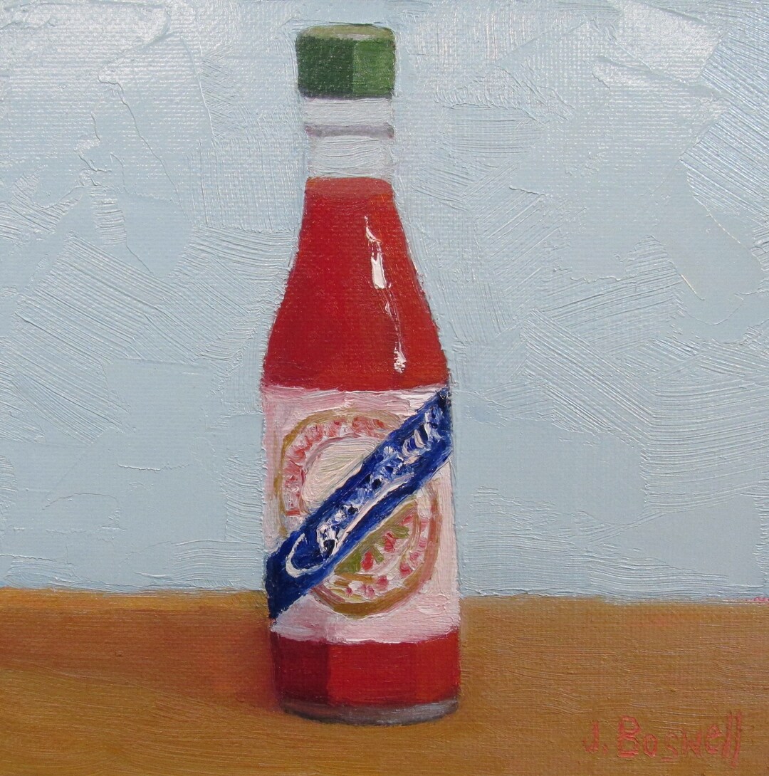 Original Jennifer Boswell Crystal Hot Sauce Painting Original Etsy