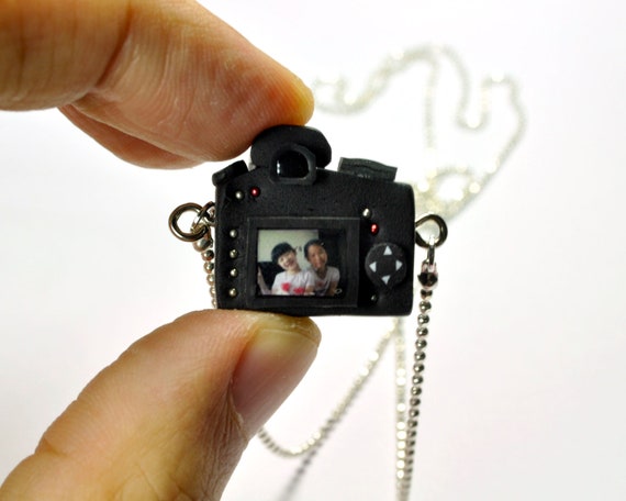 Personalized Necklace Nikon D7000 Camera Miniature 