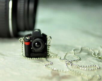 Nikon D3 DSLR Camera miniature necklace