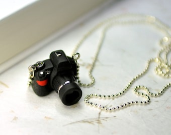 Nikon D3100 Black Camera miniature necklace