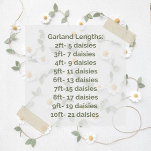 Wool Felt Daisy Chain Garland- Blush Pink, Ivory and Wheat- Two Groovy/ Wild One Party Accessories- Woodland Party Decor- Daisy Wall Decor image 2