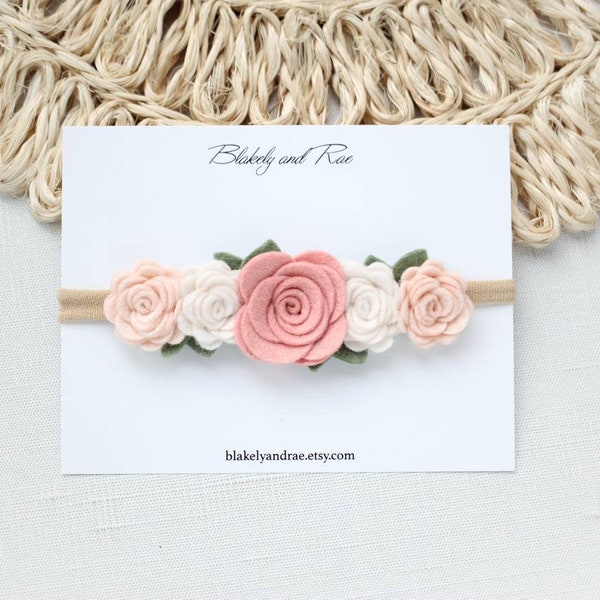 Felt Flower Headband - Etsy