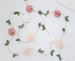 Wool Felt Flower Garland -Wall Hanging - Home Decor - Nursery/ Wedding Decoration - Blush Pink, Wheat and Ivory- or choose custom colors