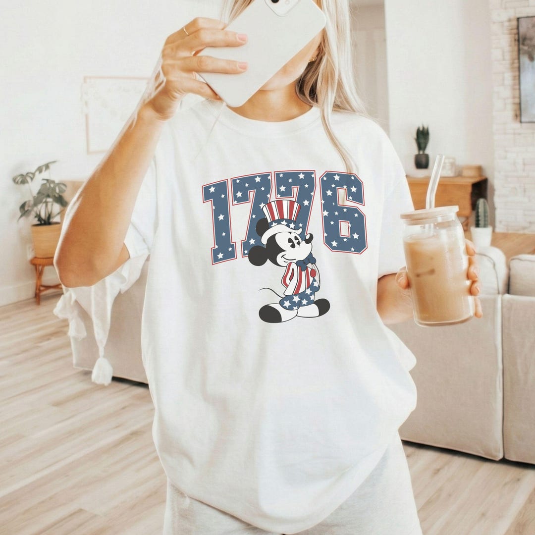 Mickey Mouse 1776 Shirt, Disney Patriotic Tee, 4th of July Shirt, USA ...