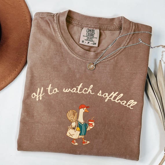 Off To Watch Softball Shirt, Funny Softball Mom Shirt, Game Day Softball Fan Tee, Cute Softball Lover Gift, Women Softball Graphic Tee