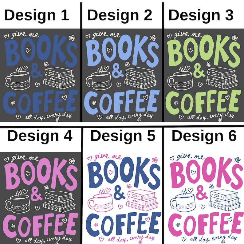 Give Me Books and Coffee Comfort Colors Shirt, Book Lover Tee, Reader Coffee Shirt, Cute Bookish Tee, Librarian Bookworm Shirt image 9