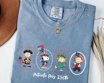 Patriotic Pals Comfort Colors Shirt, 4th of July 250th Tee, Patriotic Pals Shirt, Independence Day Gift