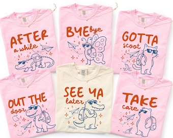 Last Day of School Comfort Colors Shirt, Funny Teacher Student Summer Break Tee, Cute Animal Goodbye School Shirt, End of Year Gift