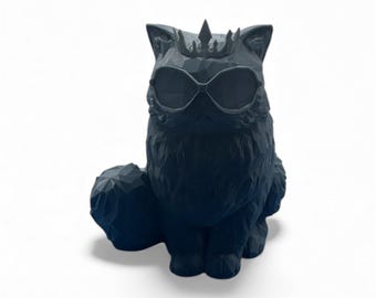 Prinzessin Donut Figur - 3D gedruckte Space Grey Harzminiatur, fertig zum Bemalen