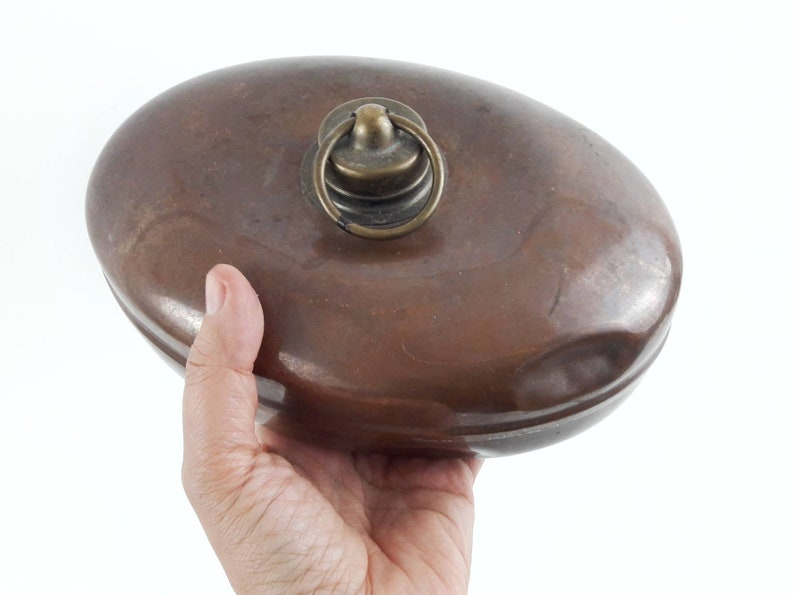Vintage Hot Water Bottle Made of Copper with a Brass Stopper Etsy