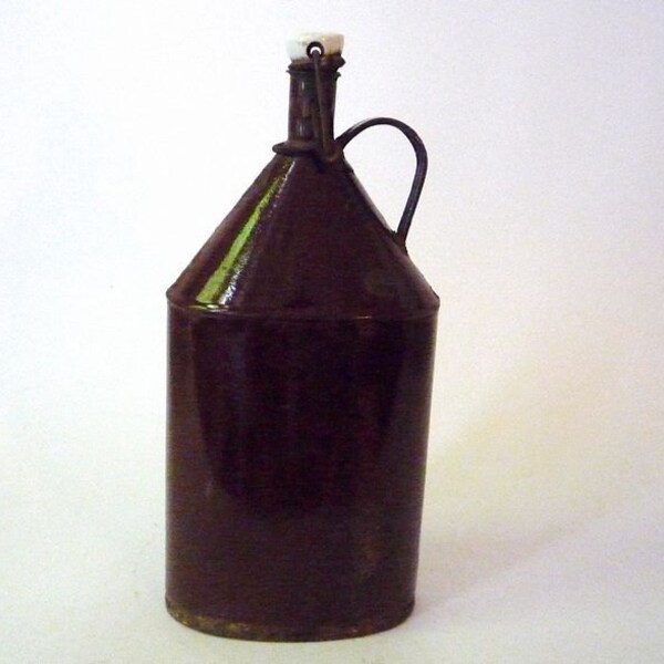 Antique Enamel Flask