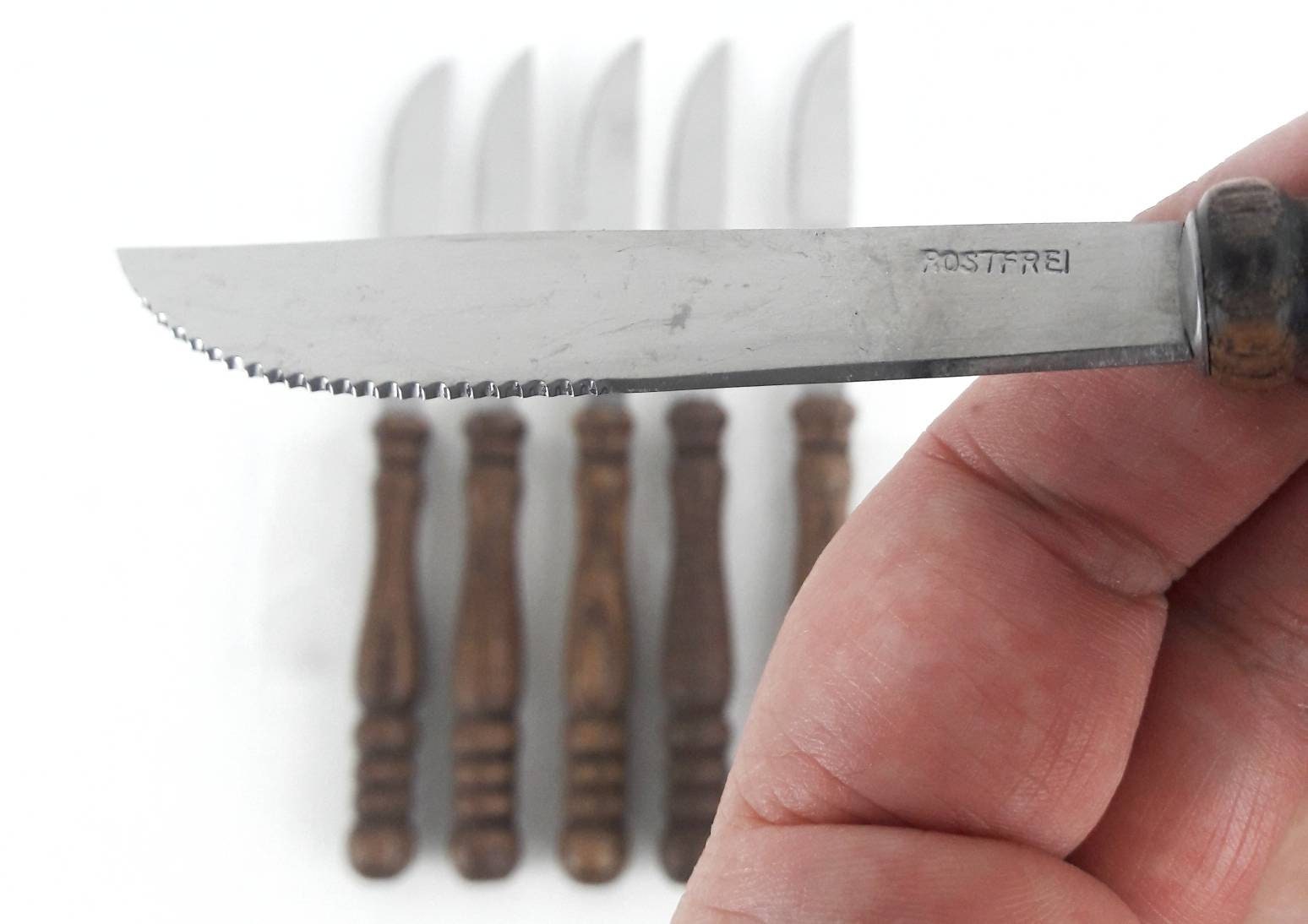 Vintage Knives Made of Stainless Steel with Wood Handle Lot of | Etsy