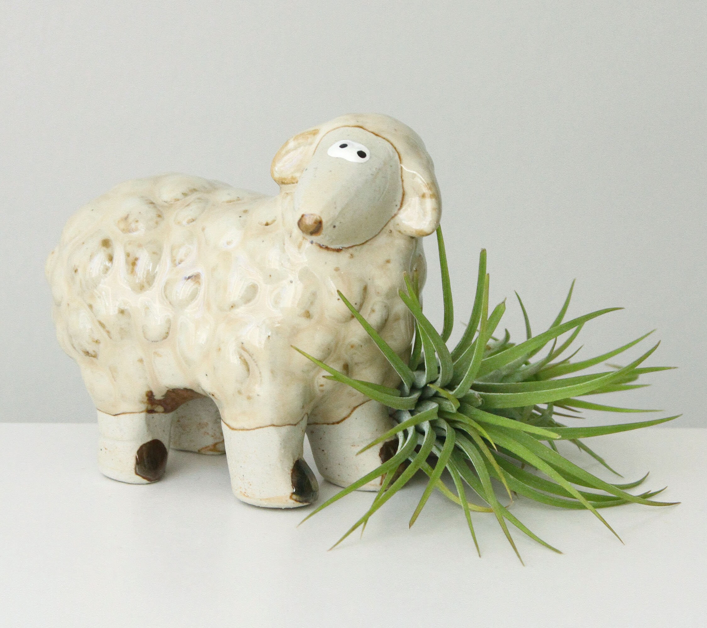 Vintage Ceramic Lamb Figurine Etsy