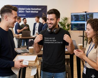 Roses Are Red Coding Poem Shirt | Programmierer Geschenk | Unerwartetes {Lustiges Programmierer-T-Shirt | Software Engineer Geschenk