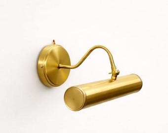 Solid Brass Picture Light - Vintage Style - 15 inch