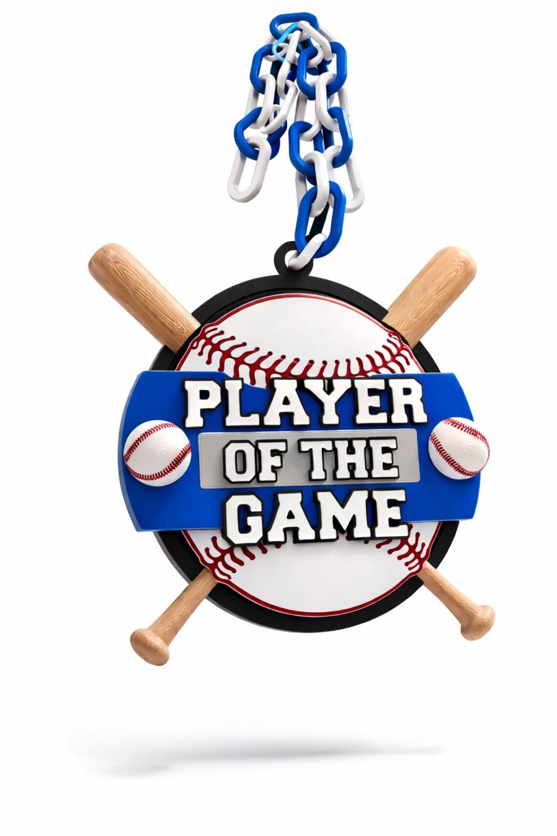 Custom Baseball Spinner Chain | 3D Printed MVP Award Necklace, Team ...
