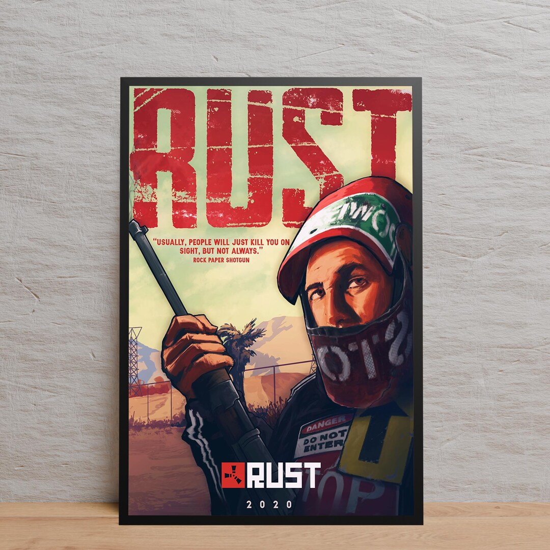 Rust Poster, Survival Game Wall Art, Gift Idea, Unframed Canvas Print ...