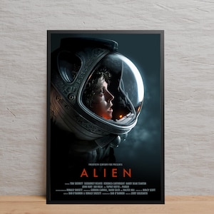 Alien Poster, Xenomorph Wall Art, Gift Poster, Wall Decor, Home Decor, Gift for Movie