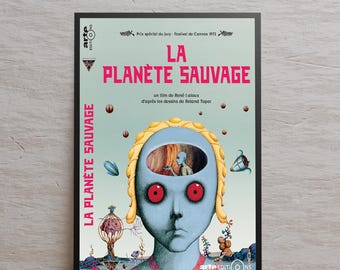 Fantastic Planet poster, volwassen Terr - verteller kunst aan de muur, cadeau-idee, ingelijste canvasprint, cadeau filmposter