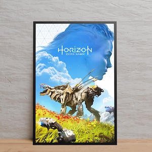 Horizon Zero Dawn ポスター、Aloy ウォールアート、ギフトポスター、ウォールデコ、ホームデコ、フレームなしキャンバスプリント、ギフトゲームポスター
