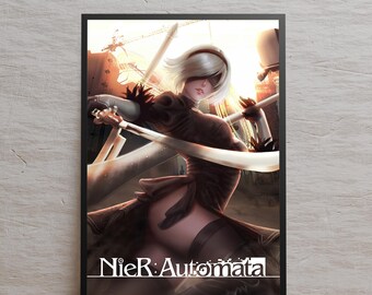 ニーア オートマタ ポスター - CD カバー - 公式キーアート - 高品質