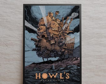 Howl's Moving Castle Poster, Sophie Wall Art, Gift Idea, Unframed Canvas Print, Gift Movie Poster