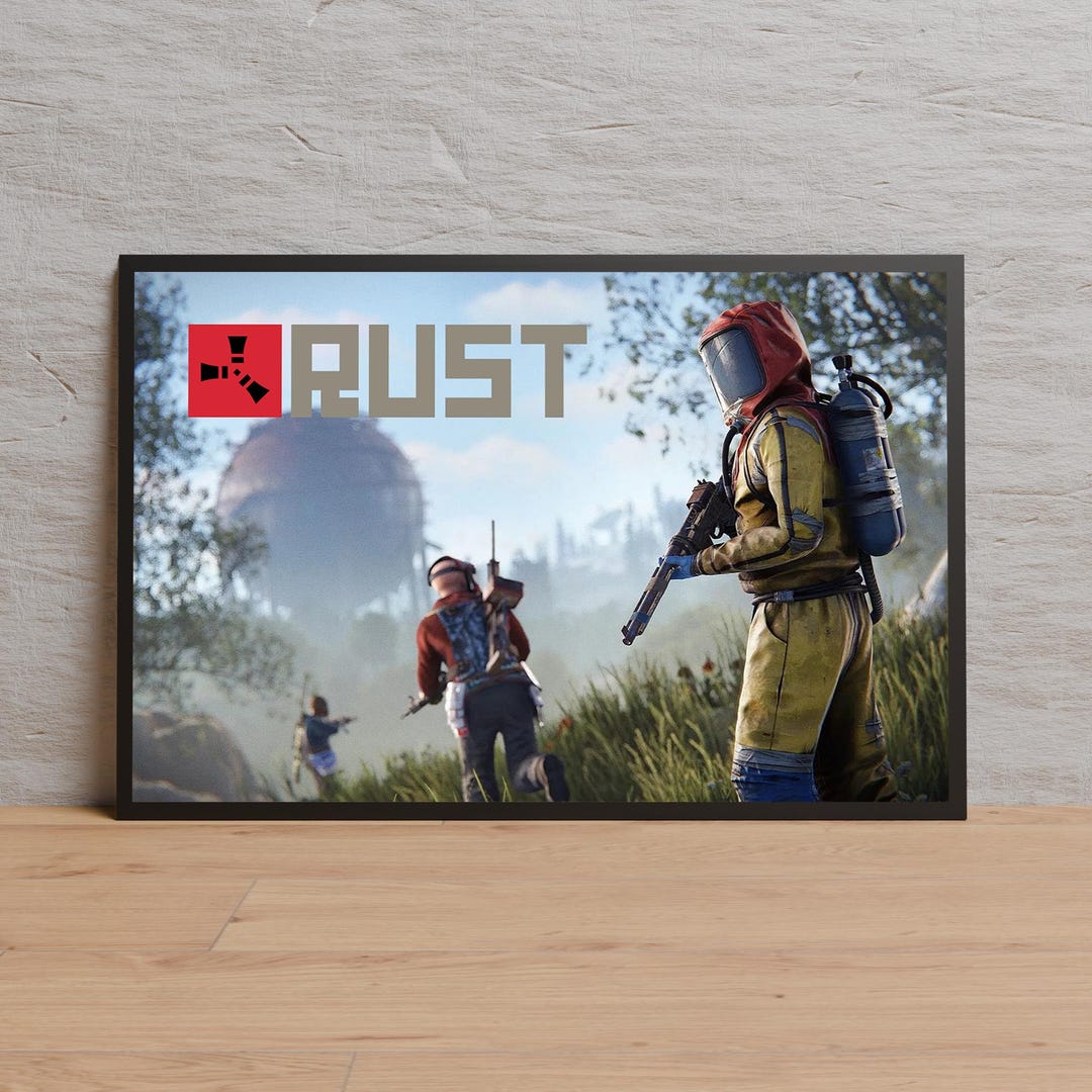 Rust Poster, Survival Game Wall Art, Gift Poster, Wall Decor, Home ...