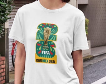 2026 WM Fußball-Trikot | Unisex Cotton Tee für Fans