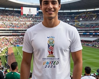 Fifa World Cup United 2026 Trophy Graphic Tee | Fußball Turnier Shirt