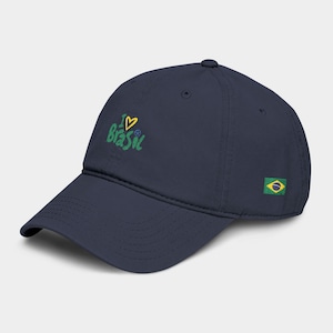 World Cup 2026 Brazil Hat, FIFA Soccer Fan Gift, Embroidered Football Cap Navy