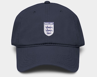England FIFA World Cup 2026 Soccer Cap | Washed Cotton, Embroidered Shield