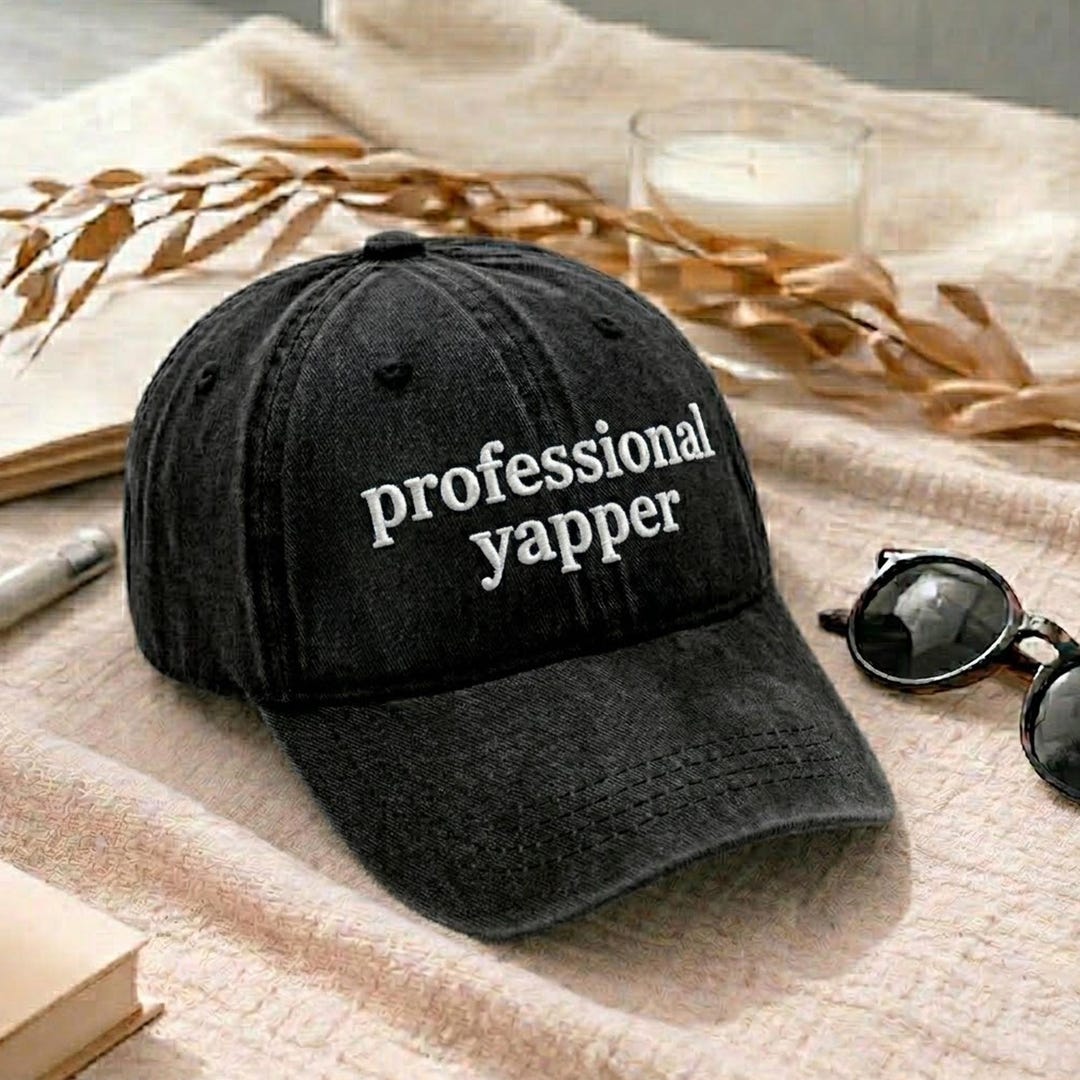Yapper Design Professional Yapper Embroidered Design Baseball Cap Dad Hat - Etsy