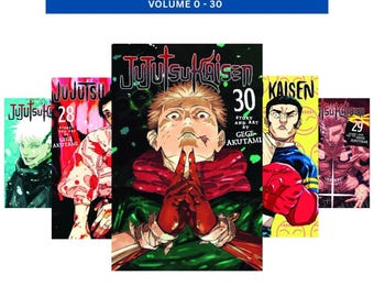 Jujutsu Kaisen Manga Volumes 0-30 Complete Set (English Version) With Bookmark & Free shipping