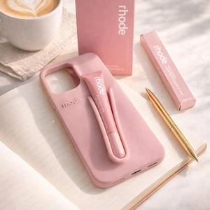 Lip Gloss Phone Case with Holder – Soft Silicone Shockproof iPhone Case (11–17 Series)