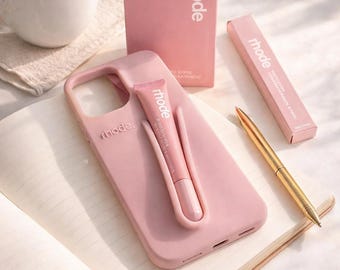 Lip Gloss Phone Case with Holder – Soft Silicone Shockproof iPhone Case (11–17 Series)