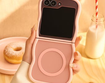 Big Wave Magnetic Matte Case – Frosted Cover for Galaxy Z Flip